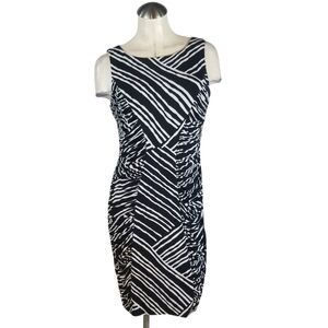 Calvin Klein Size 8 Black White Cocktail Dress